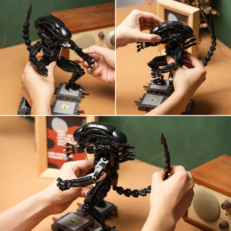 CHUANGPIN Xenomorph Action Figure Toy Building Set Compatible with Lego for Adults,Cool Scary Toys Gifts for Boys and Girls 8-14 Years Up 616 pcs - Image 5