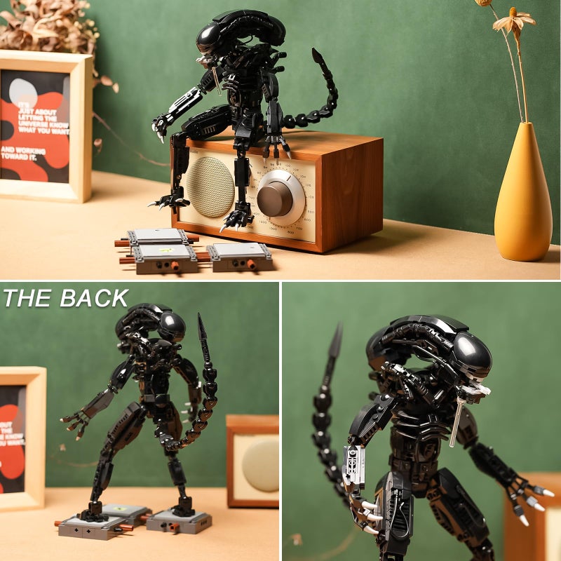 CHUANGPIN Xenomorph Action Figure Toy Building Set Compatible with Lego for Adults,Cool Scary Toys Gifts for Boys and Girls 8-14 Years Up 616 pcs - Image 4