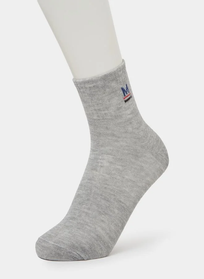 ستايلي Pack of 5 - Graphic Print Ribbed Cuff Crew Socks