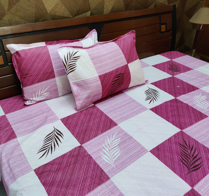 zebaya Home Pure Cotton 200TC Multicolor Printed Bedsheet for Double Bed. (Size 90X100 Inch) with 2 Pillow Cover (Multicolor C) - Image 3