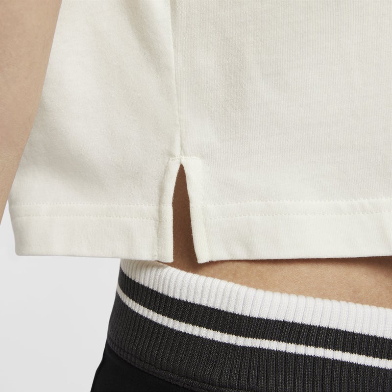Nike (WMNS) Nike Graphic Polo Shirt 'White Red' - Image 4