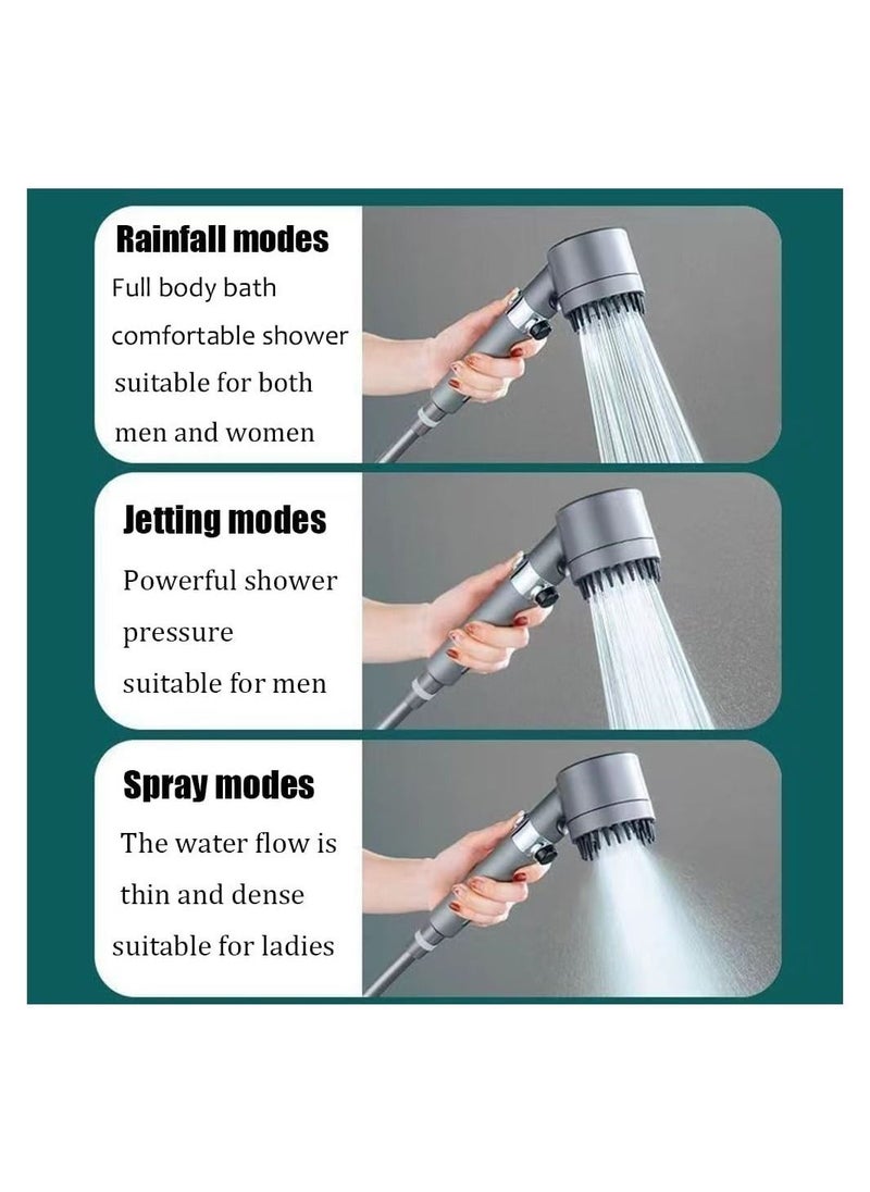 DMG TECH Shower Filter Shower Head, Handheld High-Pressure Shower Head to Remove Chlorine and Impurities, Massages Scalp to Anti Hairfall and Dry Skin, with Shower Hose and Shower Holder (3 Modes)  - Image 5