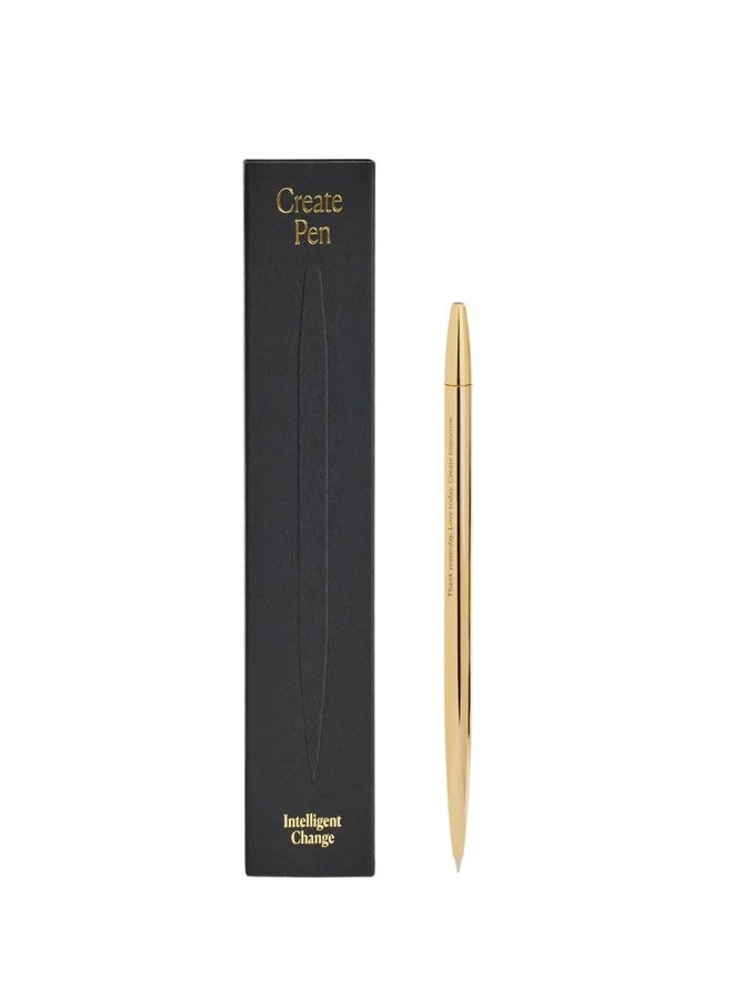 Intelligent Change Engraved Gold-Plated Inspirational Pen, Thank Yesterday Love Today Create Tomorrow - Luxury Gift for Women and Men - Image 1