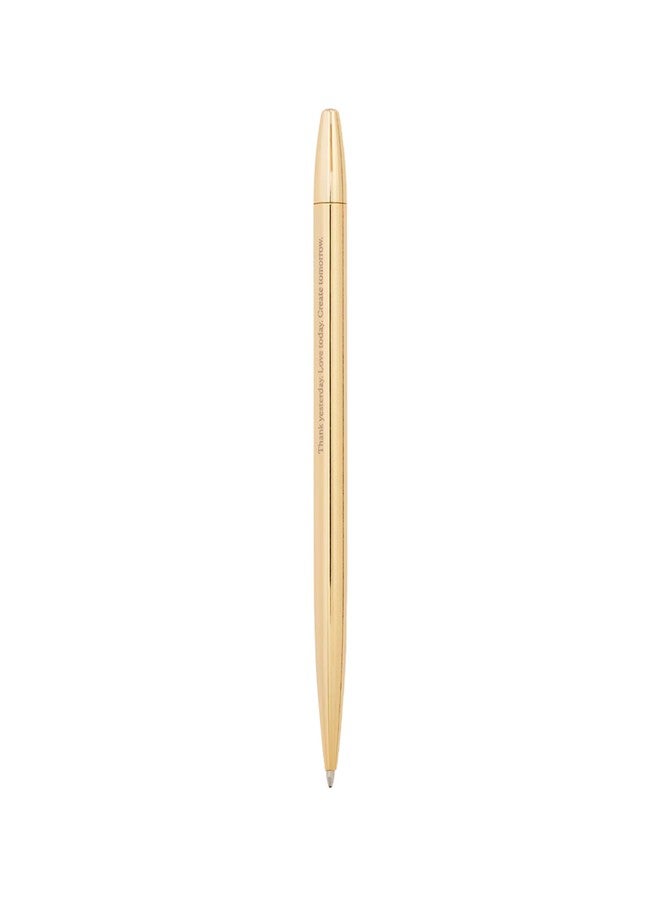 Intelligent Change Engraved Gold-Plated Inspirational Pen, Thank Yesterday Love Today Create Tomorrow - Luxury Gift for Women and Men - Image 3