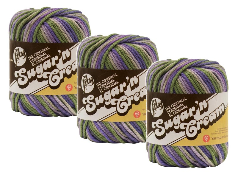Lily Bulk Buy Lily Sugar n Cream 100 Cotton Yarn 3Pack Ombres Prints Scents  Stripes Countryside Ombre 2235