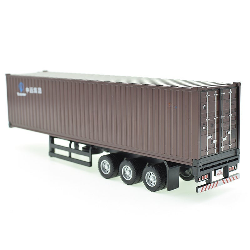 Kids Alloy Engineering Toy Truck Model Single brown container