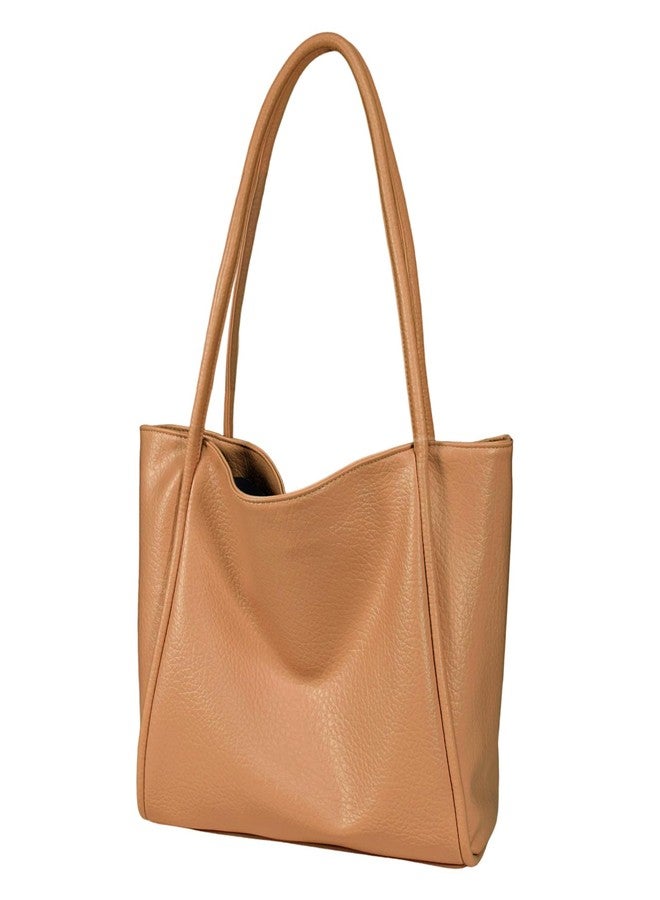 WITERY Large Tote Bag for Women Soft Vegan Leather Shoulder Bag with Interior Pockets & Top Handles Ladies Tote Purses Satchel Handbags for Work Everyday Use - Image 1