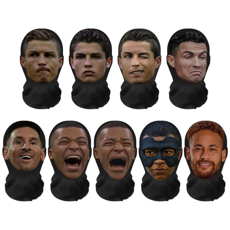 قناع وجه كامل ثلاثي الأبعاد مضحك مع رمز تعبيري - Image 2