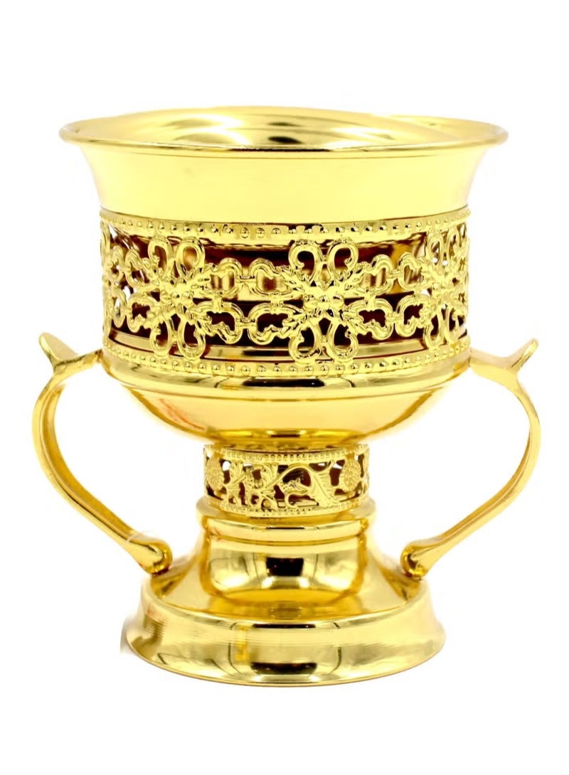 Firasa Ramadan Eid premium gift Frankincense Resin Incense Burner, Incense Censer, Bakhoor Burner, Charcoal Incense Burner, Incense Burner with Handle Tongs for Yoga, Spa Aromatherapy 1 Piece Ramdom Color(Gold/Grey/Silver/Bronze) - Image 5
