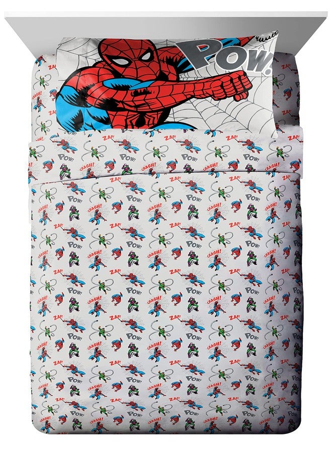 Marvel Press Marvel Spiderman Spidey VS 5 Piece Twin Size Bed Set - Includes Comforter & Sheet Set Bedding - Super Soft Fade Resistant Microfiber (Official Product) - Image 3