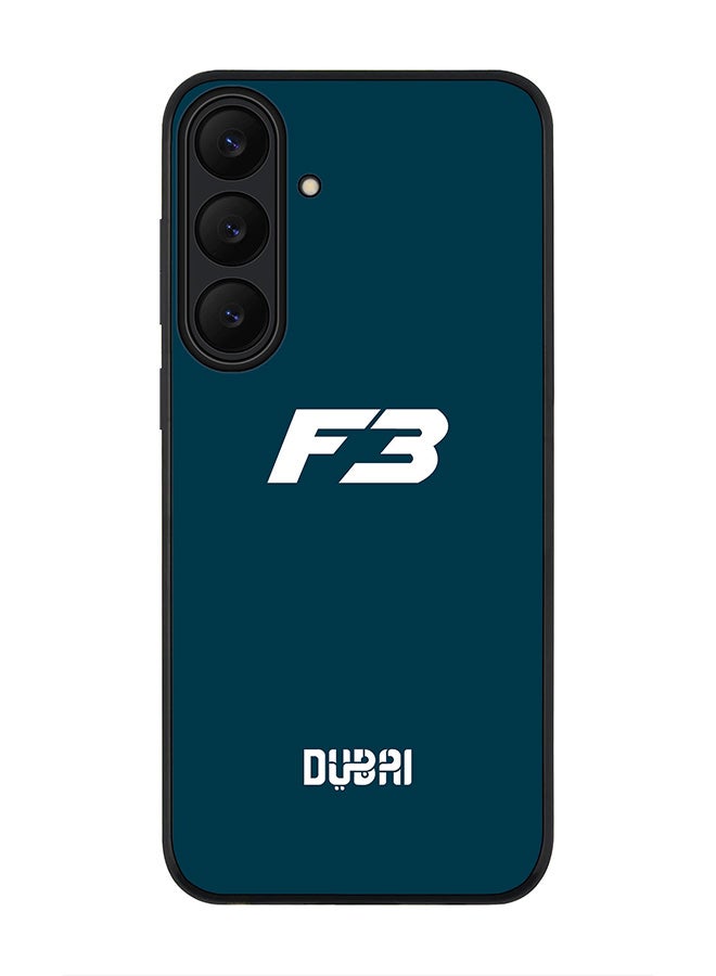 غطاء لهاتف سامسونج جالاكسي S25 FE، حماية كاميرا نحيفة، غطاء هاتف مضاد للصدمات - فاز3 دبي الأزرق