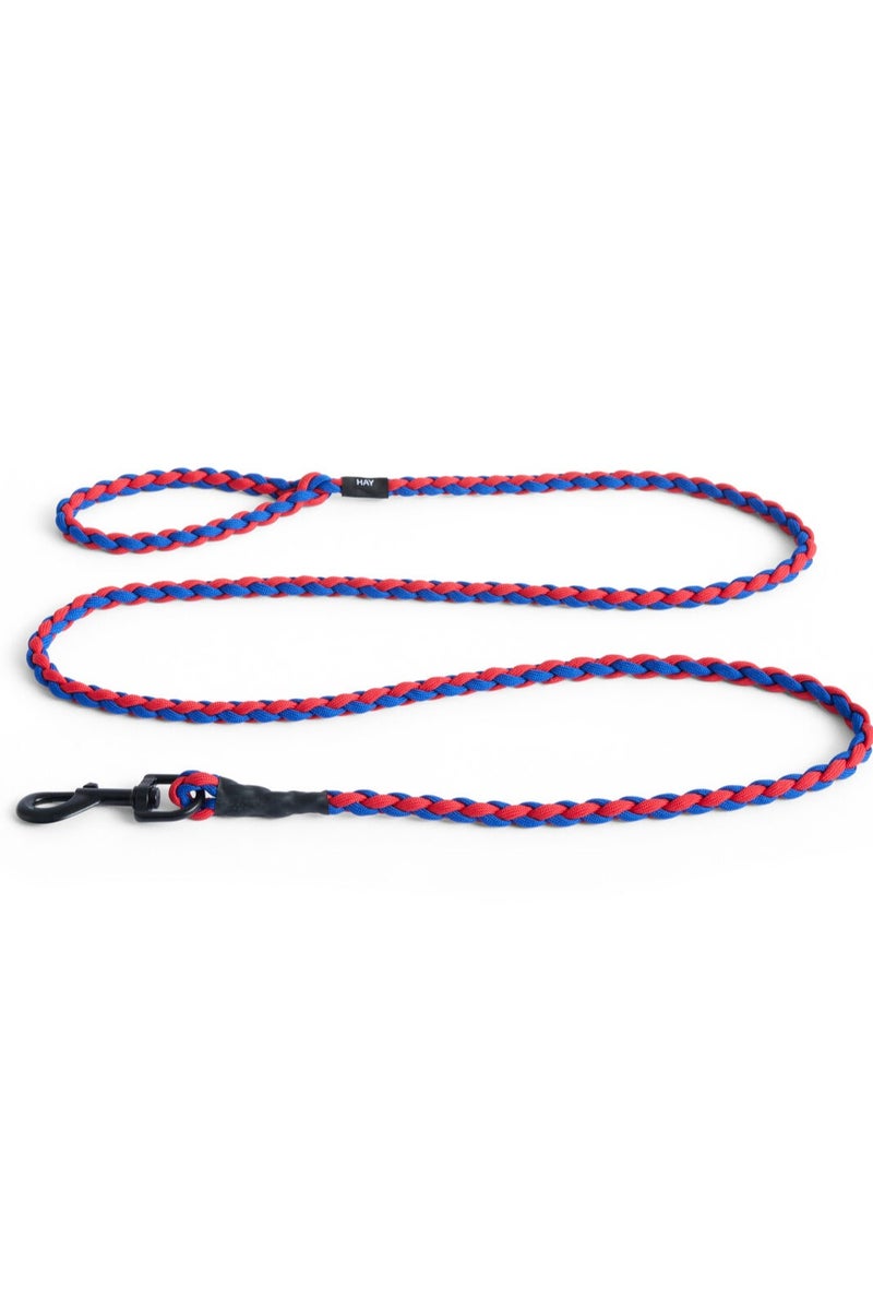 رباط مضفر باللونين الأزرق والأحمر للكلاب والقطط