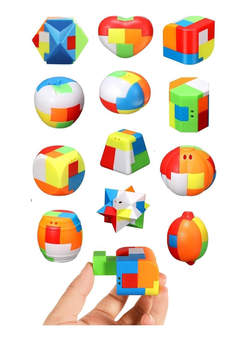 TOY GARDEN 6-in-1 Educational Puzzle Toy Set for Kids: Colorful 3D Geometric Brain Teaser Shapes to Enhance Cognitive Skills, Logical Thinking, and Creativity - Ideal for Ages 3+  - Image 3