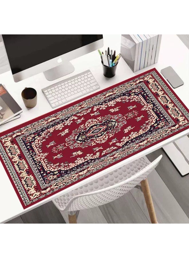فون وسادة ماوس مكتب، وسادة ماوس ألعاب مقاومة للماء بحواف مخيطة، 800 × 300 × 3 مم، وسادة ماوس مصممة هندسيًا، سجادة مكتب XXL، سجادة مكتب غير قابلة للانزلاق، وسادة ماوس ألعاب XL، وسادة ماوس مكتب مطاطية سميكة - Image 4