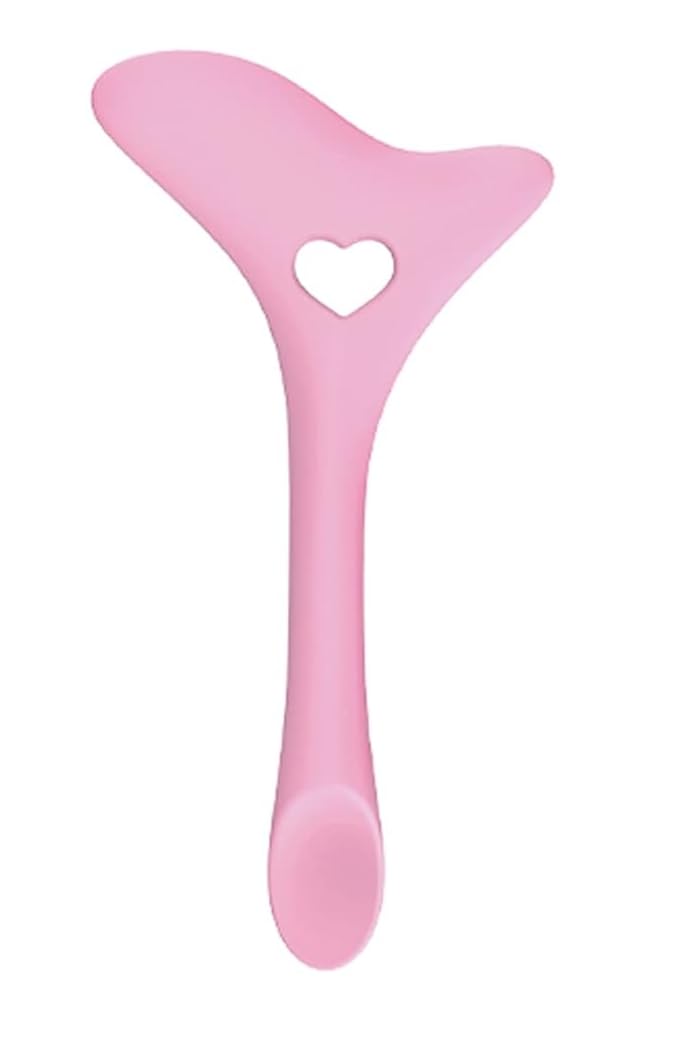 Skone Cosmetics Eyeliner Stencil - Mascara Shield Applicator Guard, Lipstick and Face Cream Application Aid - Easy to Use Multifunctional Eyeliner Aid Stencil Tool Guide for Beginners & Experts - Pink - Image 1
