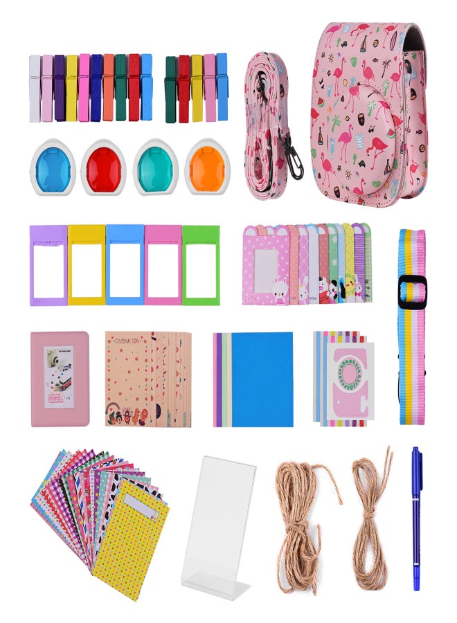12-in-1 Instant Camera Accessories Bundle Kit Replacement for Fujifilm Instax Mini 11 with Camera Bag/Camera Strap/Photo Album/Photo Clips/Photo Frame/Hanging String/Stickers/Pen/ - Image 2