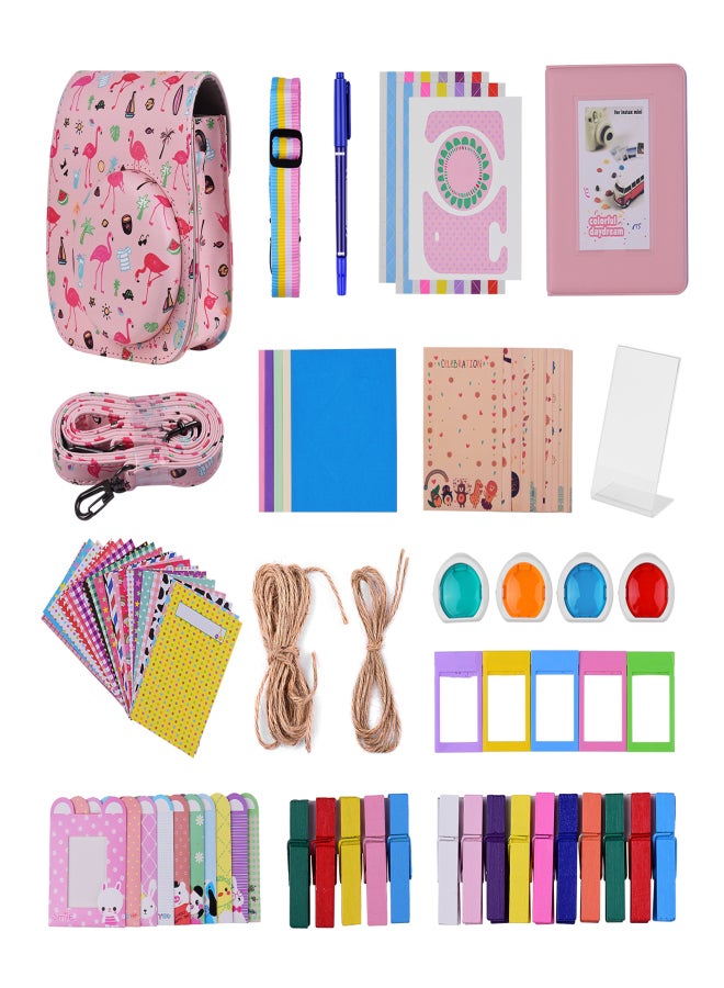 12-in-1 Instant Camera Accessories Bundle Kit Replacement for Fujifilm Instax Mini 11 with Camera Bag/Camera Strap/Photo Album/Photo Clips/Photo Frame/Hanging String/Stickers/Pen/ - Image 1