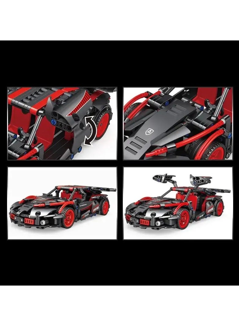 مجموعة من مكعبات بناء سيارات السباق - Image 1