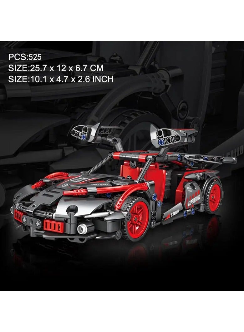 مجموعة من مكعبات بناء سيارات السباق - Image 2