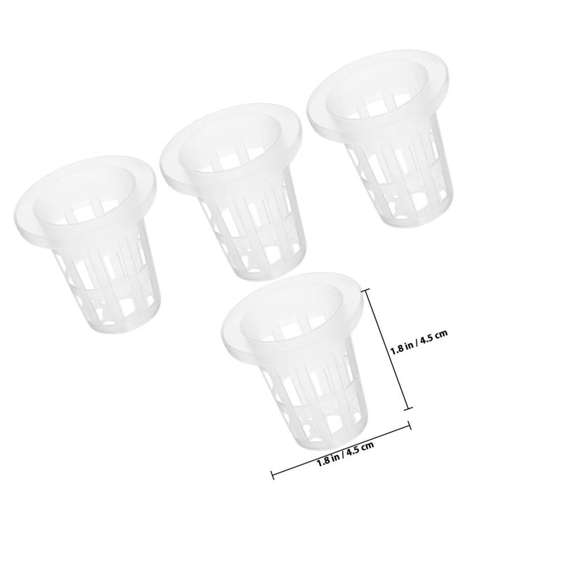 Hydroponic Net Pots 45mm White 50 Pack Slotted Mesh Planting Cups For Garden Nursery - Image 3
