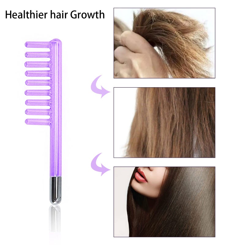 Elitzia قضيب الكترود أنبوب زجاجي يدوي قطع غيار لأداة التردد العالي إليتسيا ETJX006AS (مشط بنفسجي) - Image 2