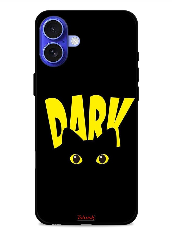 Tolwak Apple iPhone 16 Protective Case Cover Dark Cat - Image 1