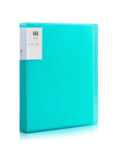 Green A4 Portfolio Binder with 60 Plastic Sleeves, 9.2x12 Art Presentation Book to Display 120 s, Organize Documents and Artwork in Office Portfolio Folder.