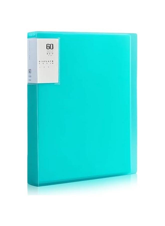 Pelican - Green A4 Portfolio Binder with 60 Plastic Sleeves, 9.2x12 Art Presentation Book to Display 120 s, Organize Documents and Artwork in Office Portfolio Folder. - Image 1