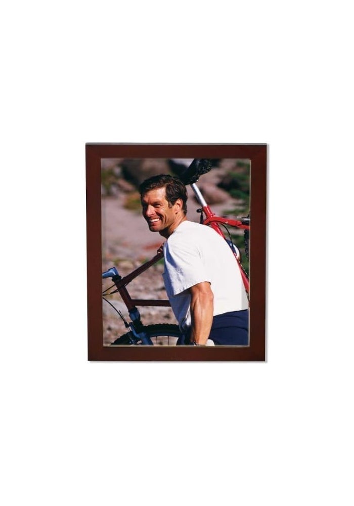 Lawrence Frames 8" x 10" Wooden Walnut Brown Picture Frame - Image 4