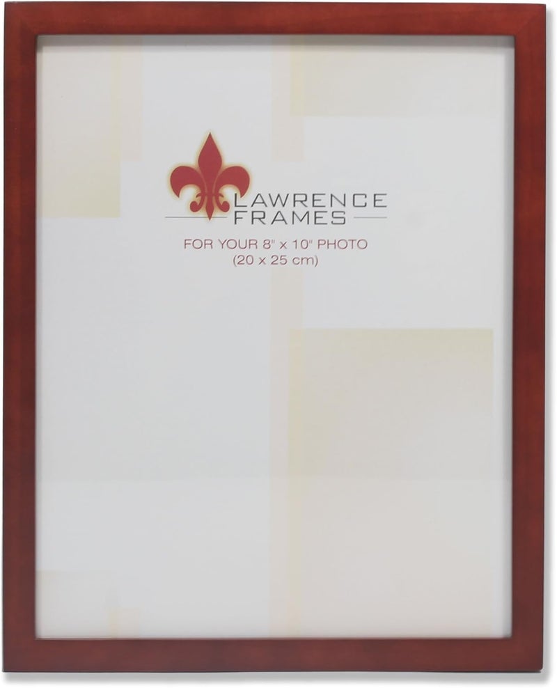 Lawrence Frames 8" x 10" Wooden Walnut Brown Picture Frame - Image 1