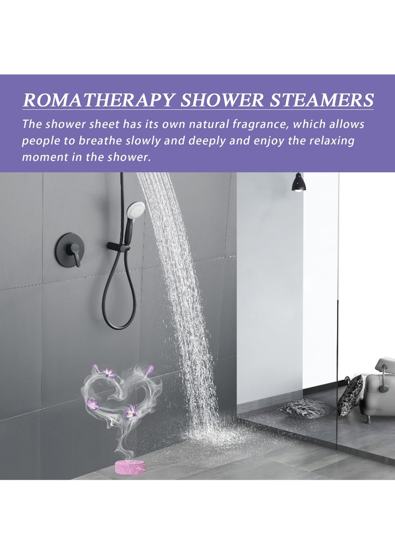 ximonth - Shower Steamers Aromatherapy, Shower Bombs Birthday Gifts, Organic with Chamomile Rose Lavender Mint Watermelon Eucalyptus Essential Oil, Vapor Steam Tablets - Relaxation Gifts for Women 7pcs - Image 1