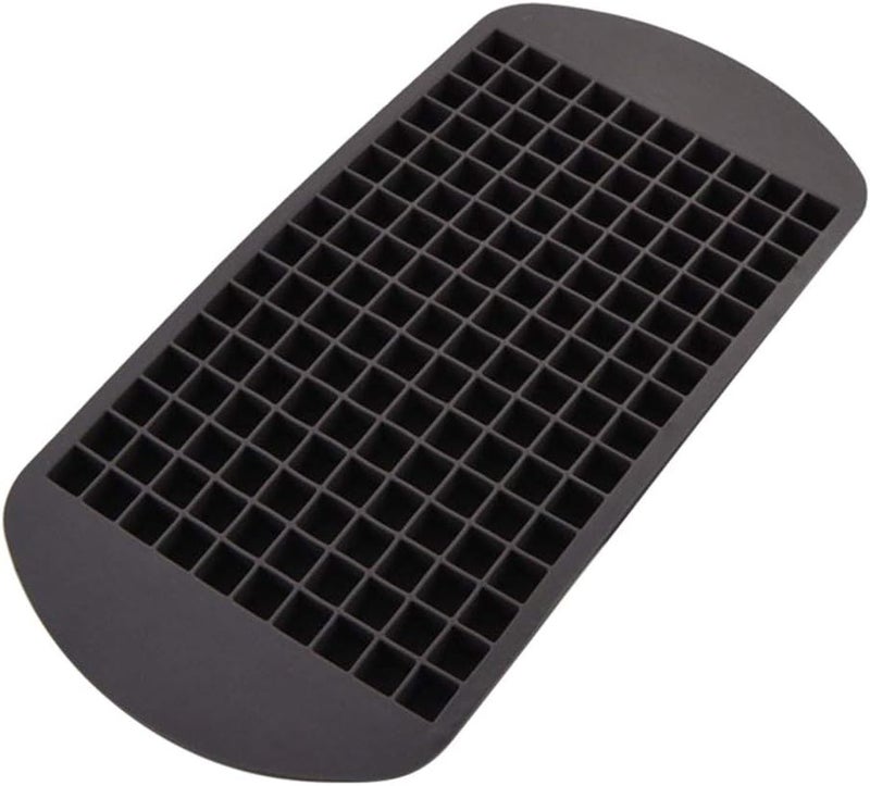 كلاراكو 160 شبكة ثلج سيليكون، صينية مكعبات الثلج، قالب ثلج سيليكون شبكي، صينية ثلج مربعة صغيرة من السيليكون الصالح للأكل، قالب ثلج للويسكي، حلوى الشوكولاتة والهلام - Image 1