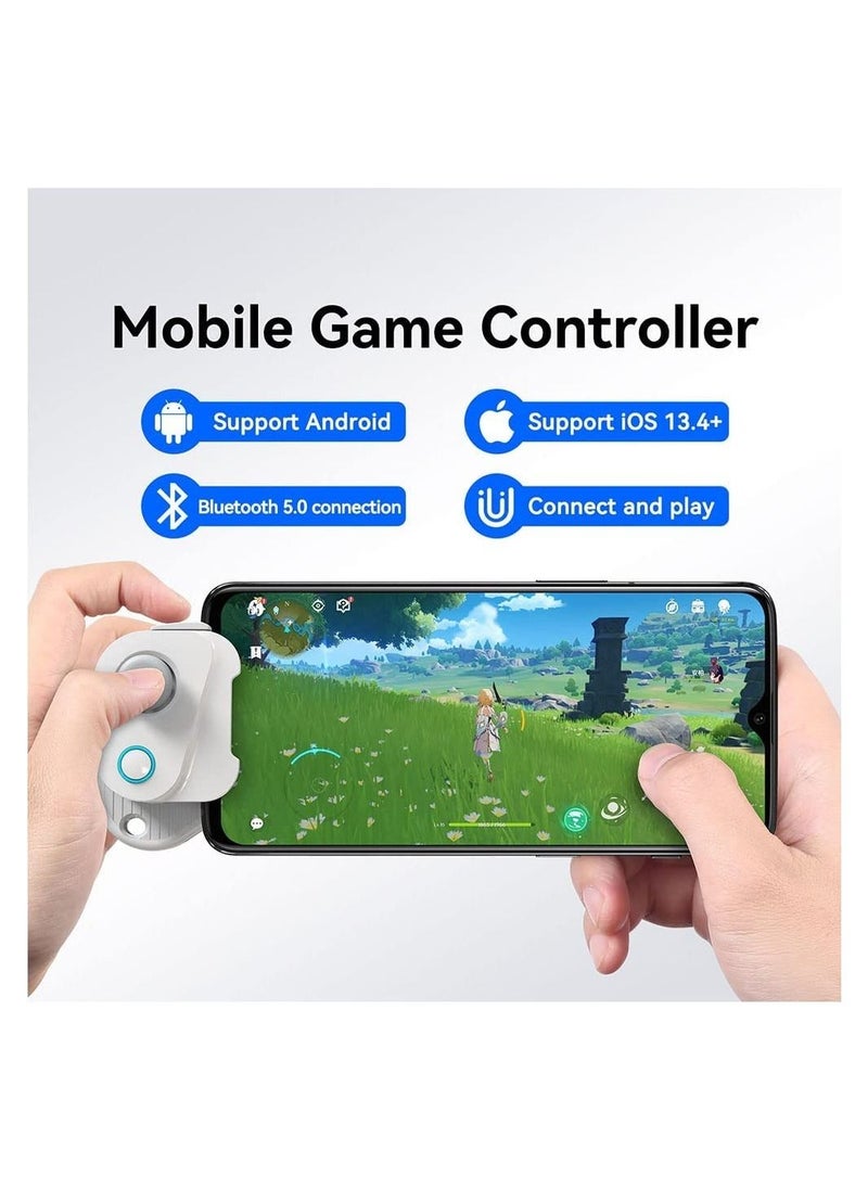 Generic - Mobile Game Controller Joystick, Bluetooth Mobile Phone Gamepad with Most Games (PUBG,Call of Duty Mobile CODM,Wild Rift,Genshin Impact,LOL,CF)Trigger Joystick For IOS 13.4 Above Android Tablet - Image 1