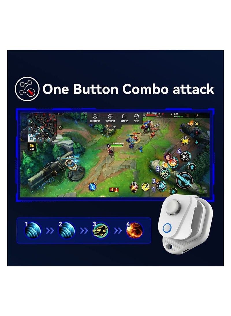 Generic - Mobile Game Controller Joystick, Bluetooth Mobile Phone Gamepad with Most Games (PUBG,Call of Duty Mobile CODM,Wild Rift,Genshin Impact,LOL,CF)Trigger Joystick For IOS 13.4 Above Android Tablet - Image 1