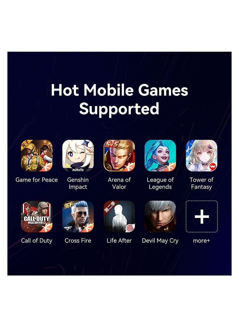 Generic - Mobile Game Controller Joystick, Bluetooth Mobile Phone Gamepad with Most Games (PUBG,Call of Duty Mobile CODM,Wild Rift,Genshin Impact,LOL,CF)Trigger Joystick For IOS 13.4 Above Android Tablet - Image 1