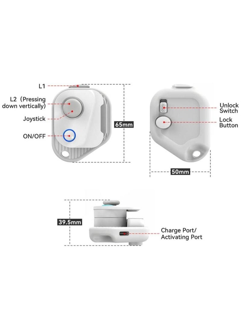 Generic - Mobile Game Controller Joystick, Bluetooth Mobile Phone Gamepad with Most Games (PUBG,Call of Duty Mobile CODM,Wild Rift,Genshin Impact,LOL,CF)Trigger Joystick For IOS 13.4 Above Android Tablet - Image 1