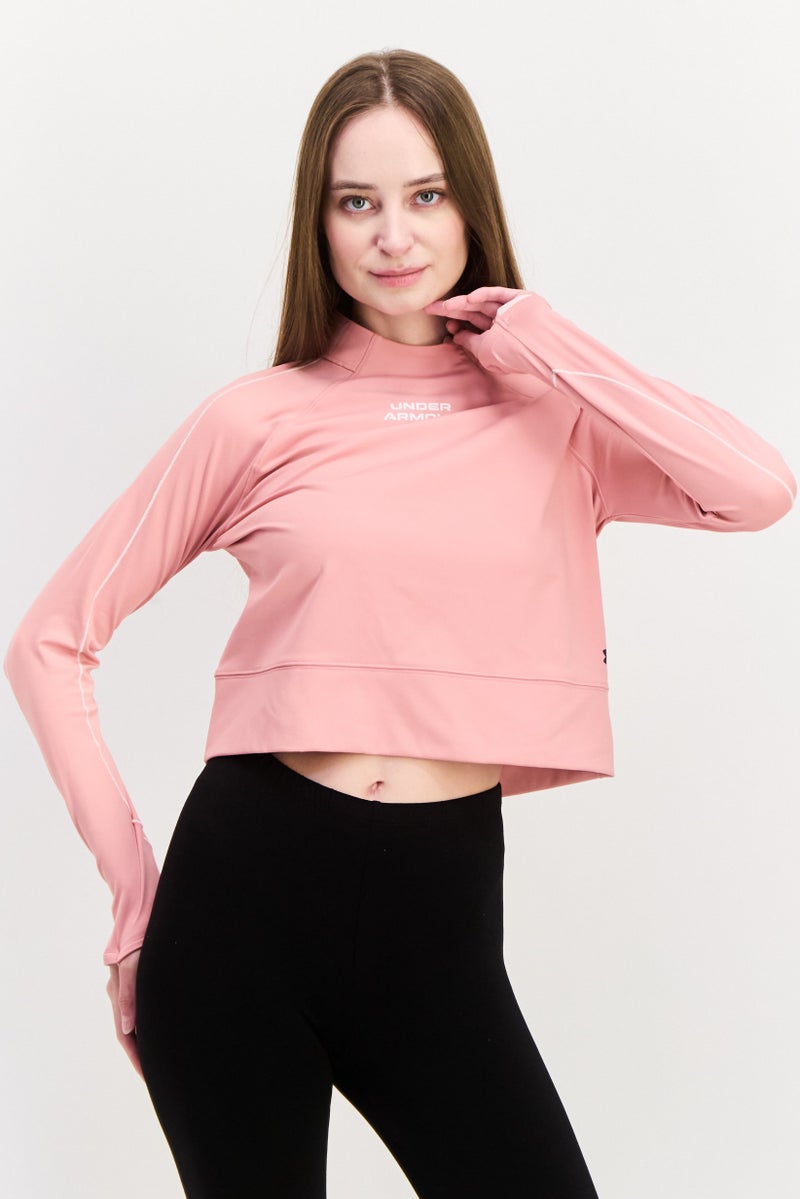 UNDER ARMOUR Women Sportswear Fit Training Top, Pink - Image 1