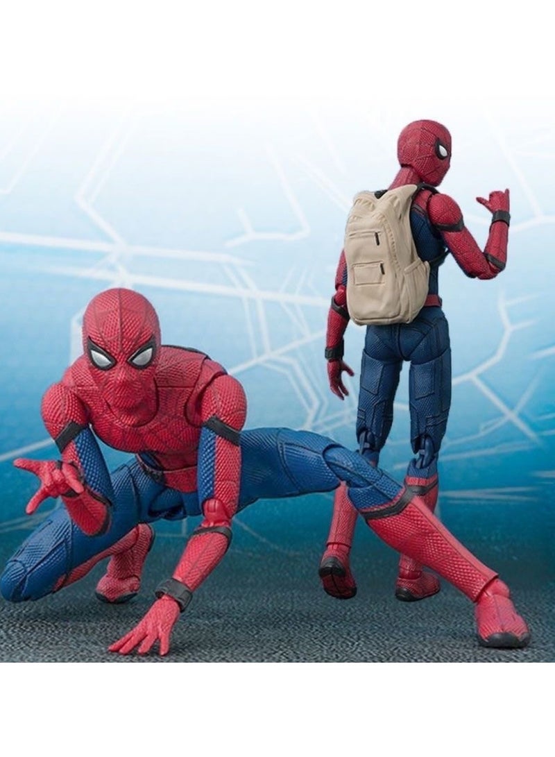 General SHF Spider-Man, Bug homecoming season, backpack, Marvel Spider-Man, movable boxed figure model for family and friends (18cm)  - Image 3