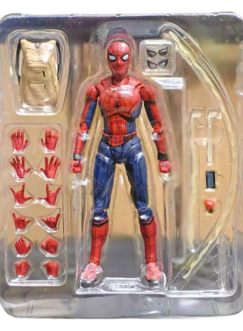 General SHF Spider-Man, Bug homecoming season, backpack, Marvel Spider-Man, movable boxed figure model for family and friends (18cm)  - Image 4