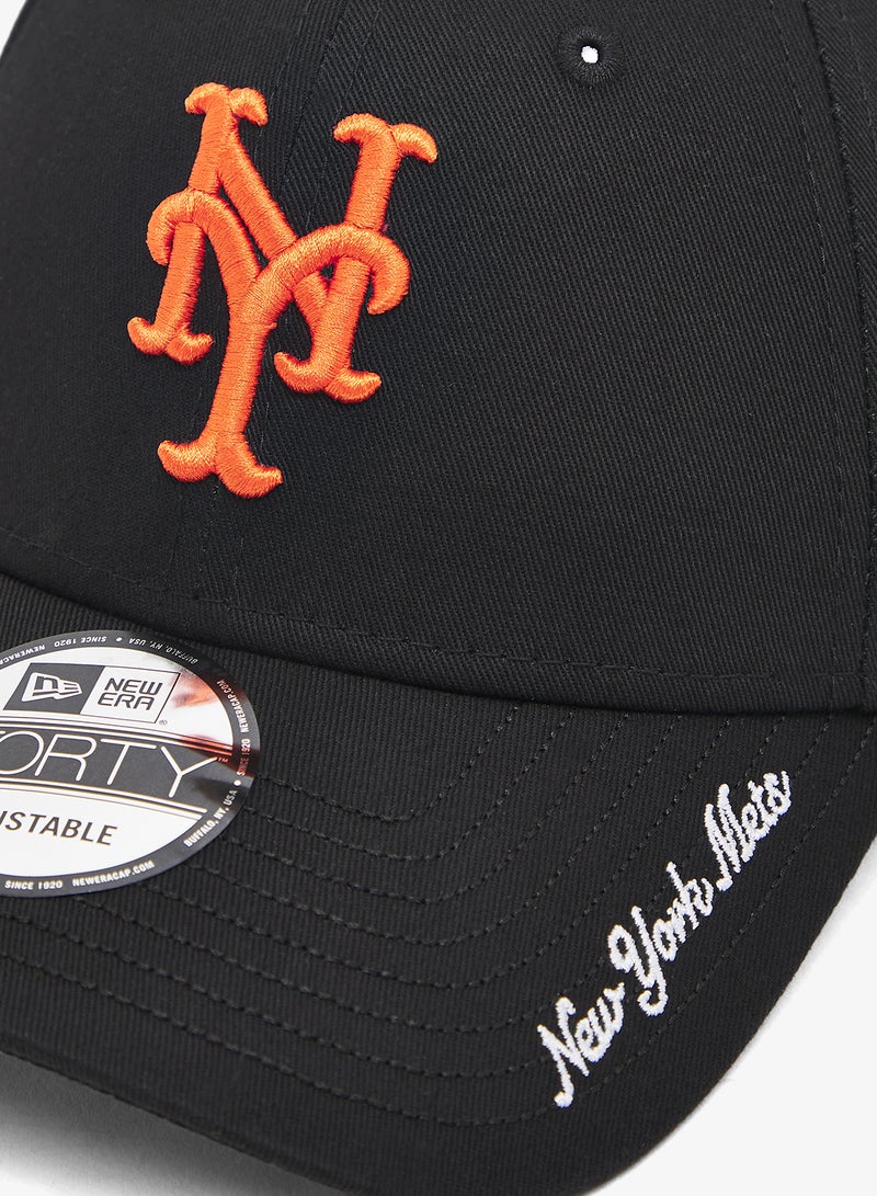 NEW ERA 9Forty New York Mets Visor Script Cap - Image 3