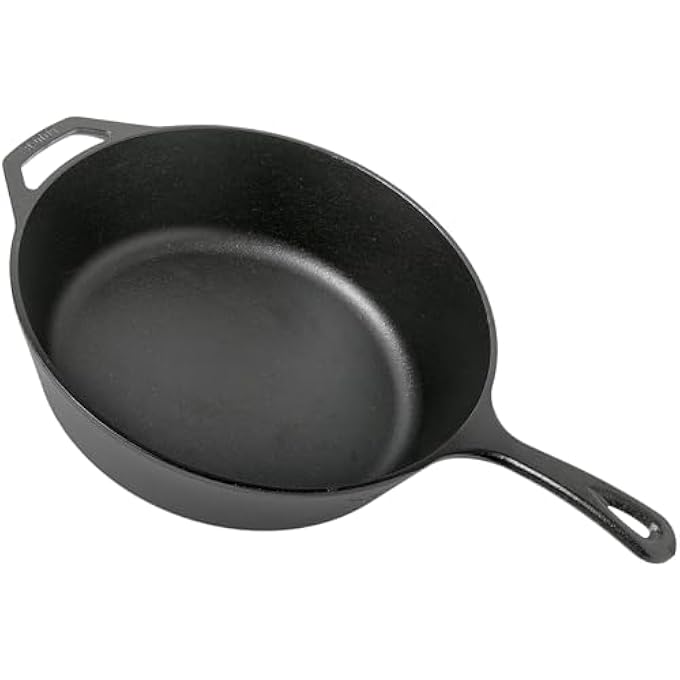 مقلاة L10Dsk3 من الحديد الزهر بعمق 12 بوصة - Image 1