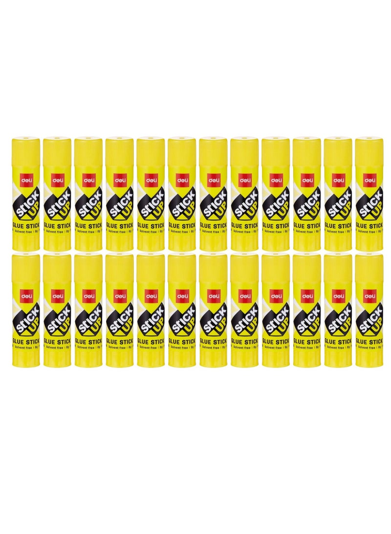 Deli Pack Of 24 Stick Up Glue Yellow - Image 2
