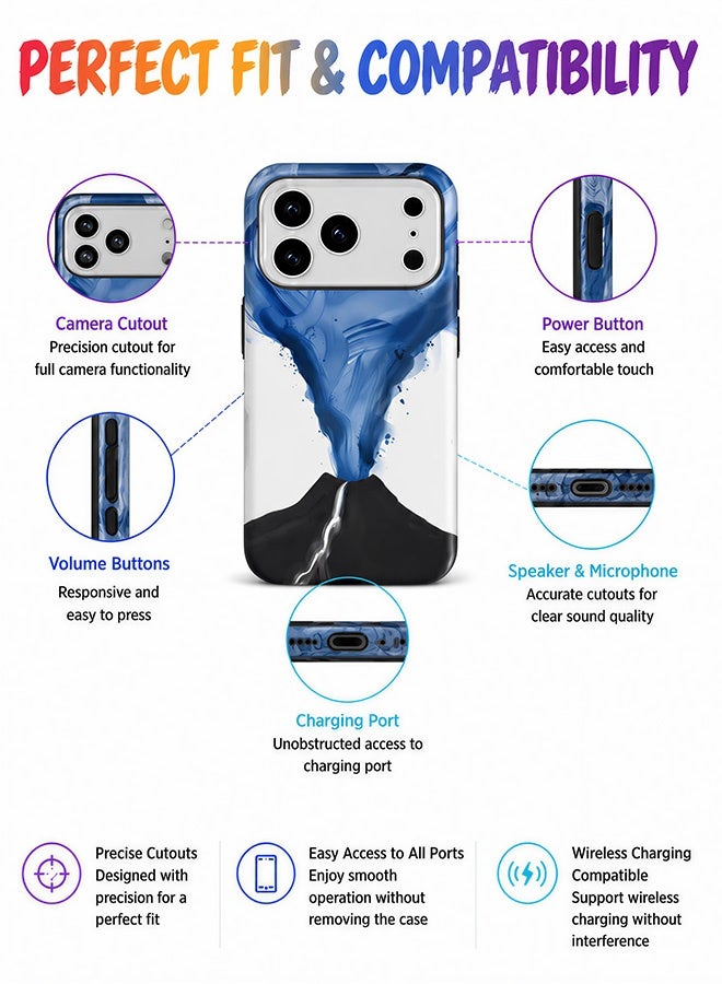 مافي مجموعة حماية 5 في 1 لهاتف iPhone 17 Pro - غطاء مزدوج الطبقات مقاوم للصدمات (طبقة داخلية من مادة TPU + طبقة خارجية من مادة PC) مع واقيين للشاشة فائق الدقة وواقيين شفافين لعدسة الكاميرا - حماية كاملة ضد الصدمات، غطاء هاتف مضاد لبصمات الأصابع والعرق مع أزرار مستقلة - Image 5
