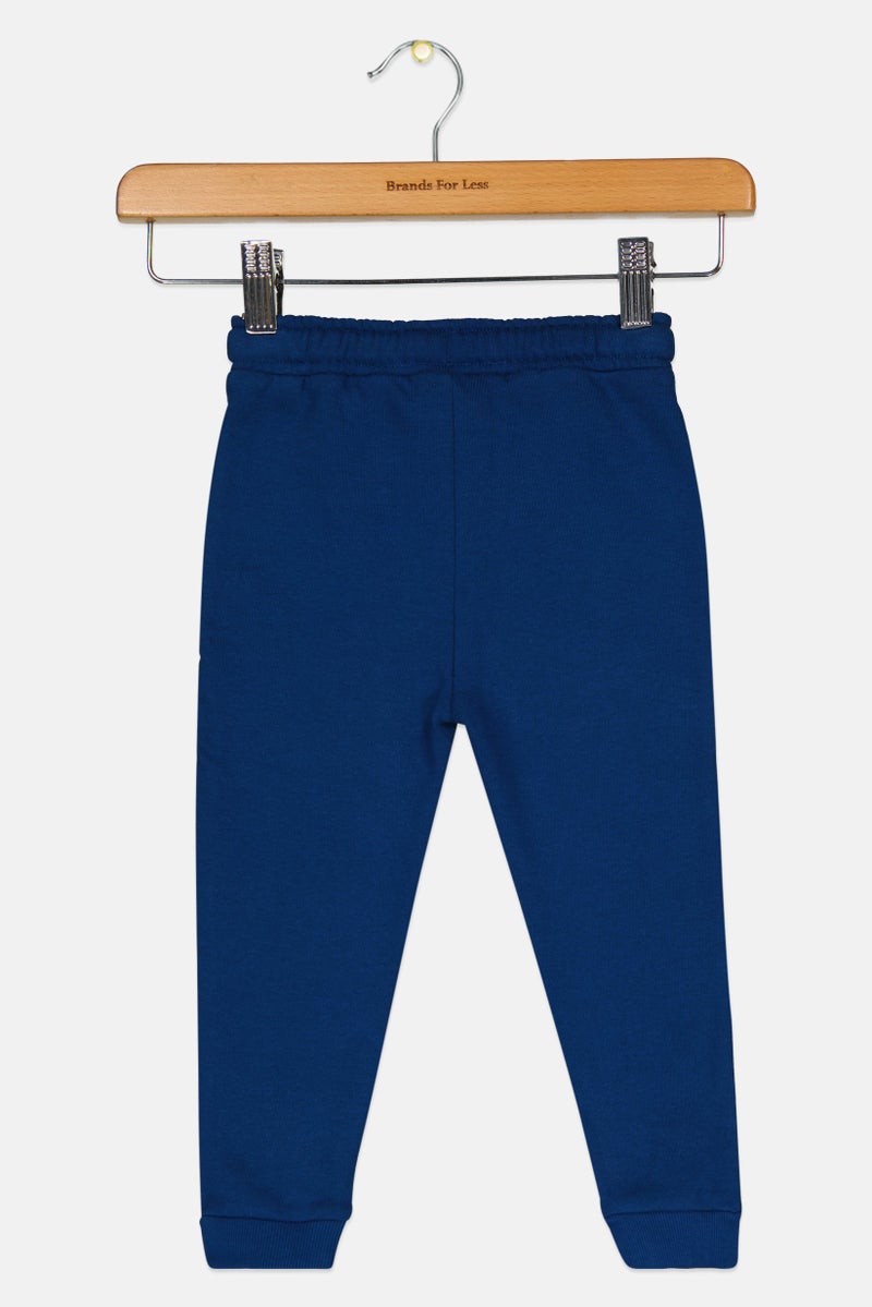 Hamleys Toddlers Boy Graphic Print Jogger Pants, Navy Blue - Image 2