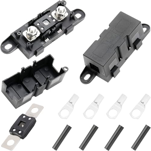 DKARDU 2 pcs ANM Fuse Holder Mega High Current Fuse Holder MEGA Car Fuse Holder with ANM 100A Fuse SC108 terminals heatshrink Tube for Cars Trucks Caravans Agricultural Machinery - Image 1