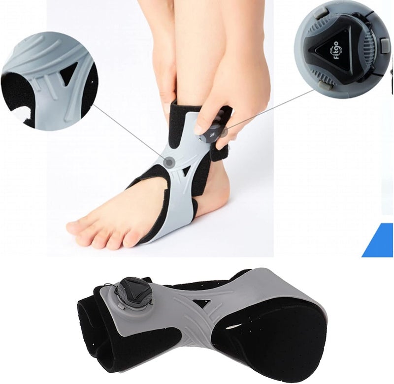 klarako Drop Foot Orthosis Support, Ankle Stabilizer Breathable Pain Reduce Portable Drop Foot Orthosis Brace Support Drop Foot Brace (XL Left Foot) XL Left Foot - Image 4
