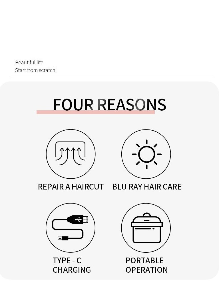 Generic - Rechargeable Cordless Split Hair Trimmer, Hair Split Ends Trimmer, Remover Damaged Hair, Repair Hair Care Treatment - Image 1