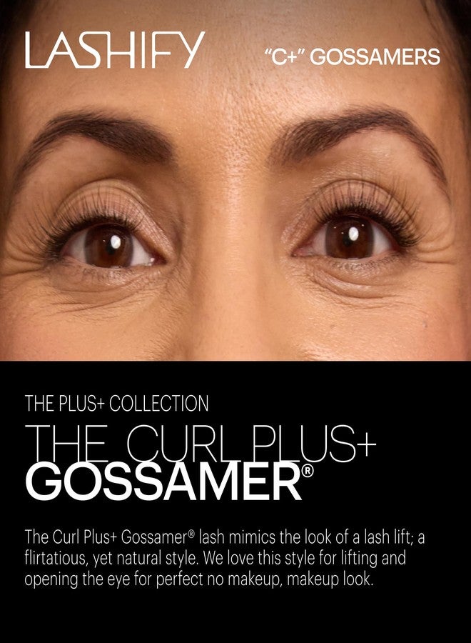Lashify عبوة إعادة تعبئة رموش Lashify Curl Plus+ 12mm Gossamer بلون الكمأة، رموش صناعية سهلة التركيب بنفسك لإطلالة طبيعية ورقيقة تدوم طويلاً - Image 2