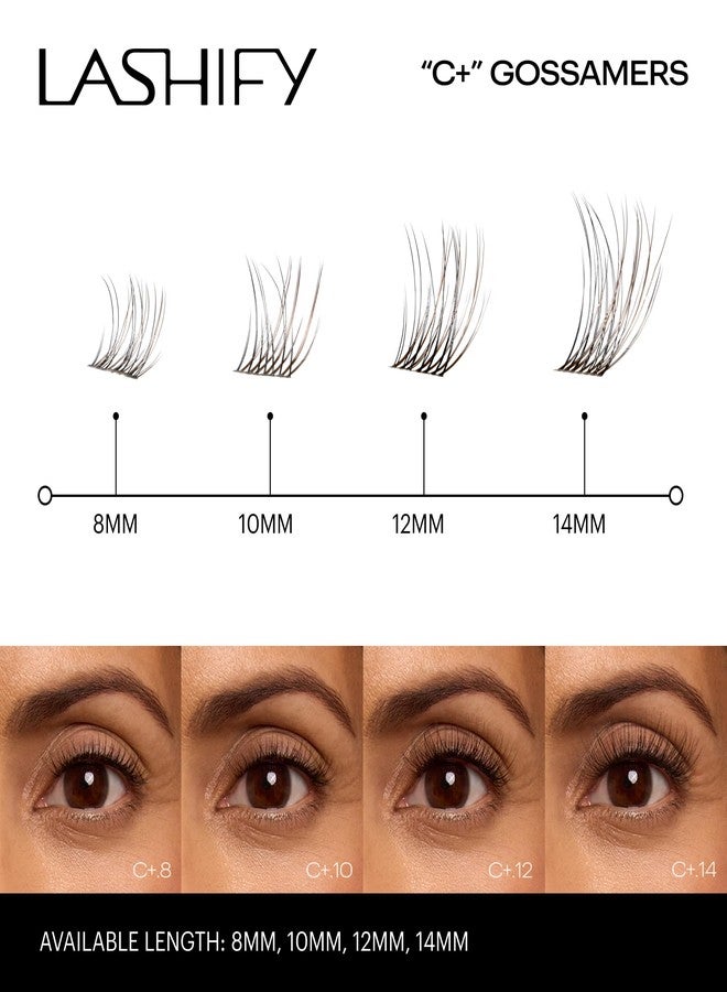 Lashify عبوة إعادة تعبئة رموش Lashify Curl Plus+ 12mm Gossamer بلون الكمأة، رموش صناعية سهلة التركيب بنفسك لإطلالة طبيعية ورقيقة تدوم طويلاً - Image 4