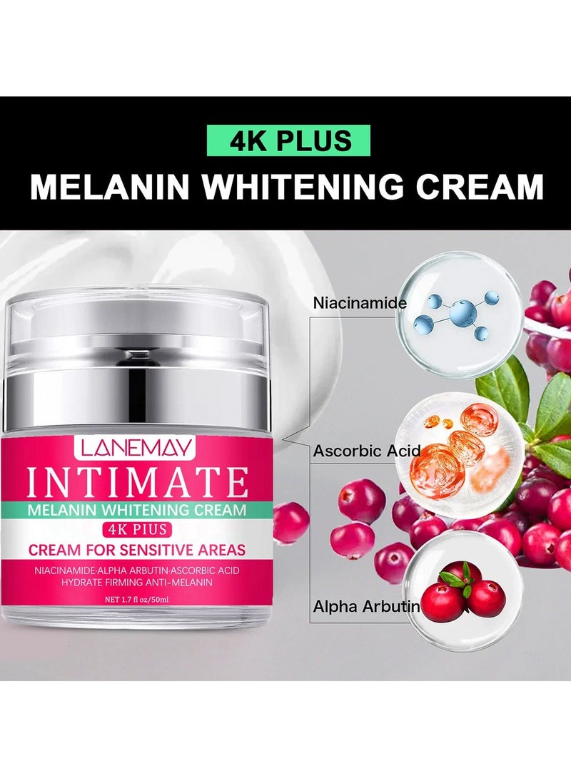 LANEMAY Intimate Area Whitening Cream – Fade Dark Spots Moisturizing Firming Soothing Private Skin Brightening Cream, Gentle for Sensitive Areas - Image 3